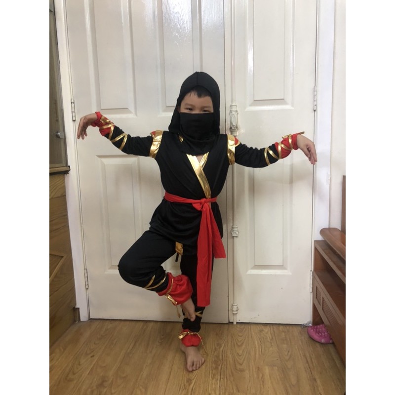 Bộ quần áo Ninja B-0125 đồ hóa trang Halloween cho bé trai 4-12 tuổi