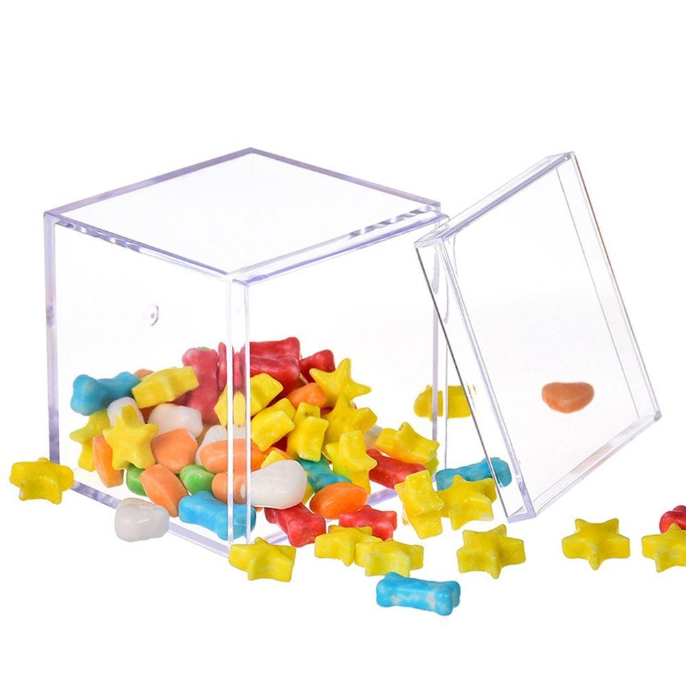 Hộp Đựng Kẹo / Sô Cô La Hình Vuông Bằng Acrylic Siêu Bền