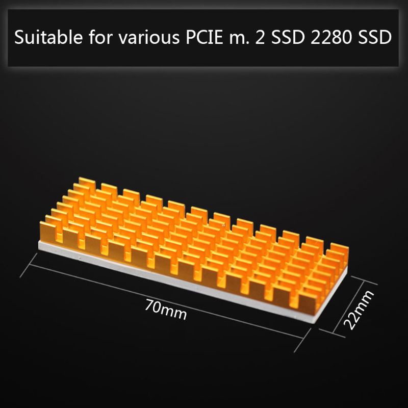 Tấm Nhôm Tản Nhiệt M.2 Ngff Cho M.2 Ngff 2280 Pci-E Nvme Ssd