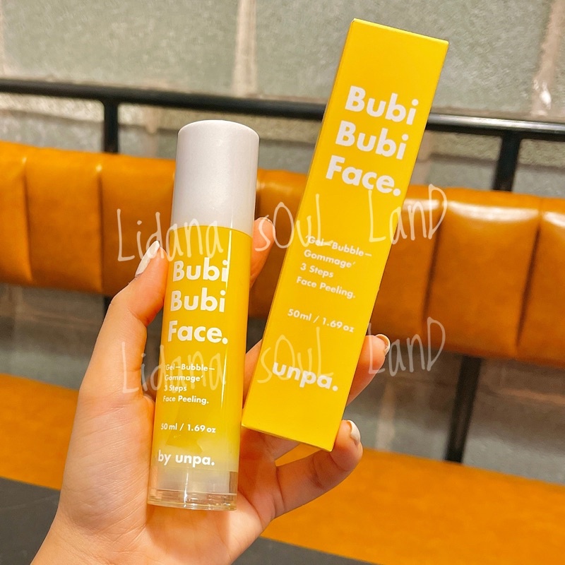 [HSD23] Tẩy da chết dạng sủi bọt có chứa AHA peel da sạch sâu Unpa Bubi Bubi Face