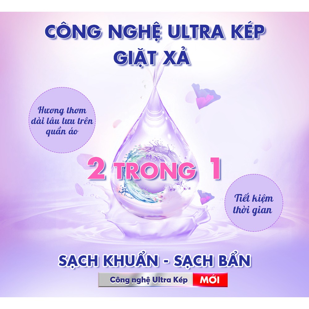 [ Giảm Sốc ] Túi nước giặt xả MaxKleen ultra kép hương vườn sớm mai túi 3.8kg/túi