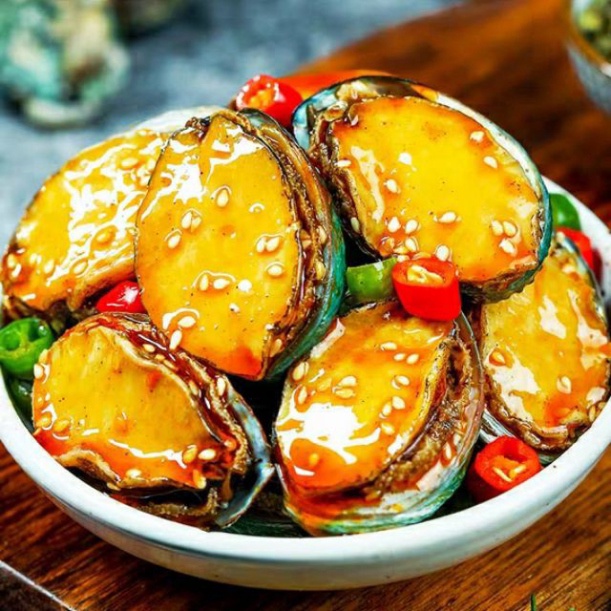Bào ngư đóng hộp sốt cay hải sản Trung Hoa