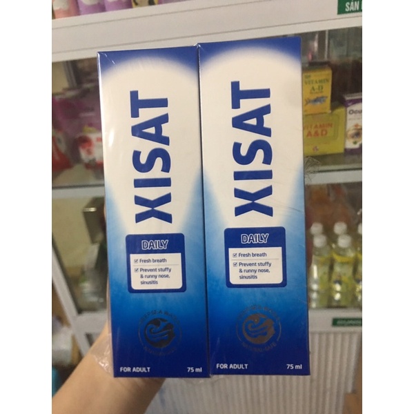 Nước biển sâu xịt mũi XISAT chai 75ml thông mũi , rửa mũi,làm sạch