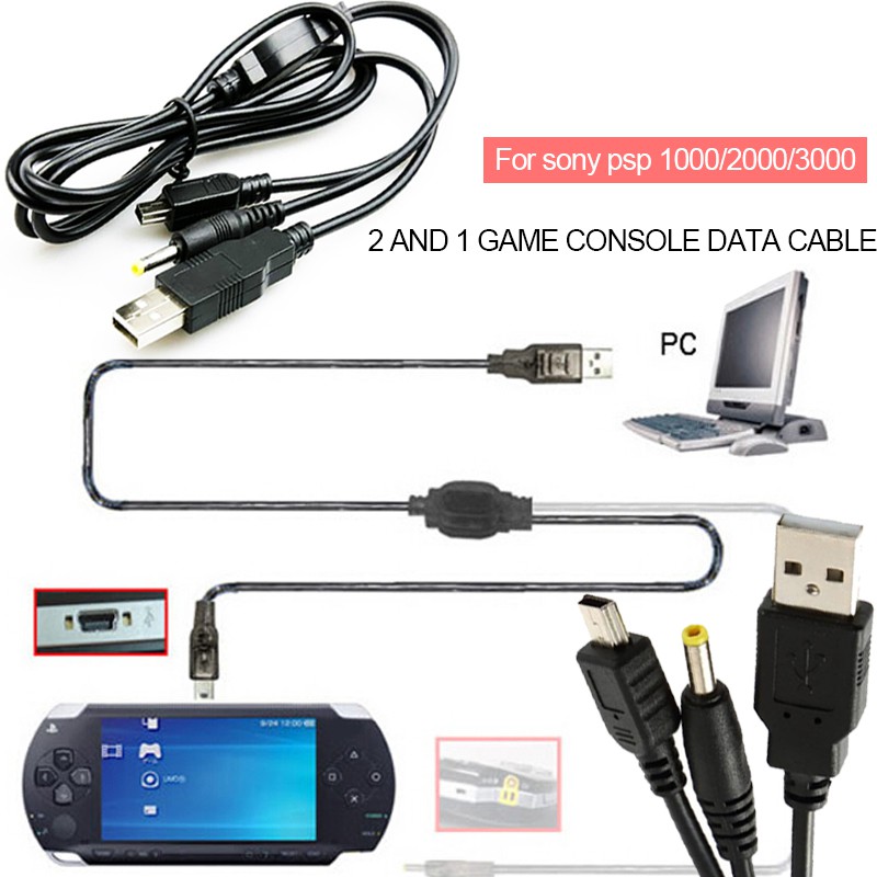 1.2m dây sạc giác cắm USB và mini 5pin dùng để sạc máy Sony PSP 1000 / 2000 / 3000