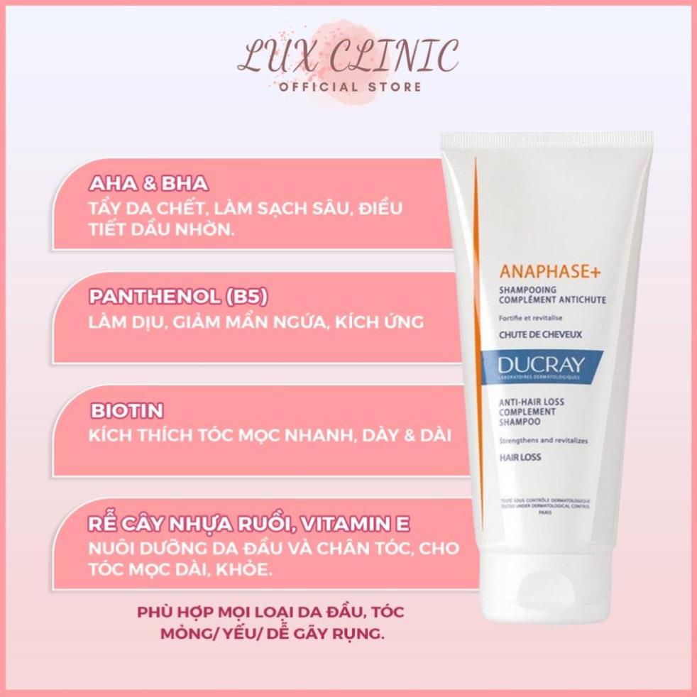 Dầu gội ngừa rụng tóc Ducray Anaphase Plus Anti-Hair Loss Complement Shampoo 200ml