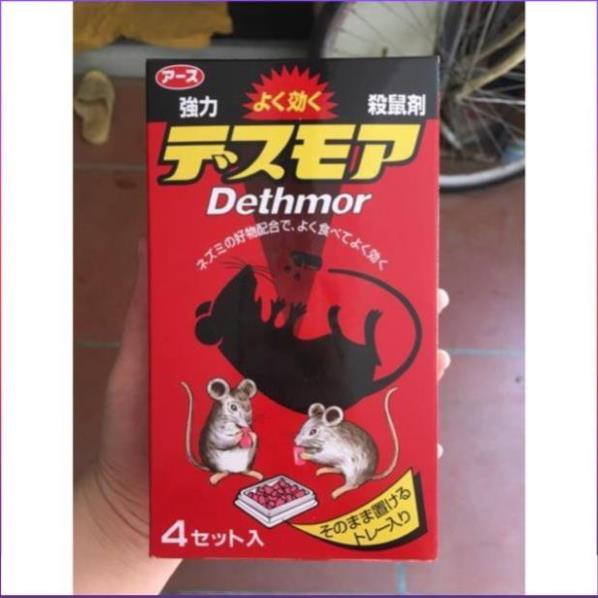 Thuốc diệt chuột Dethmor 4 vỉ dạng viên nội địa Nhật Bản
