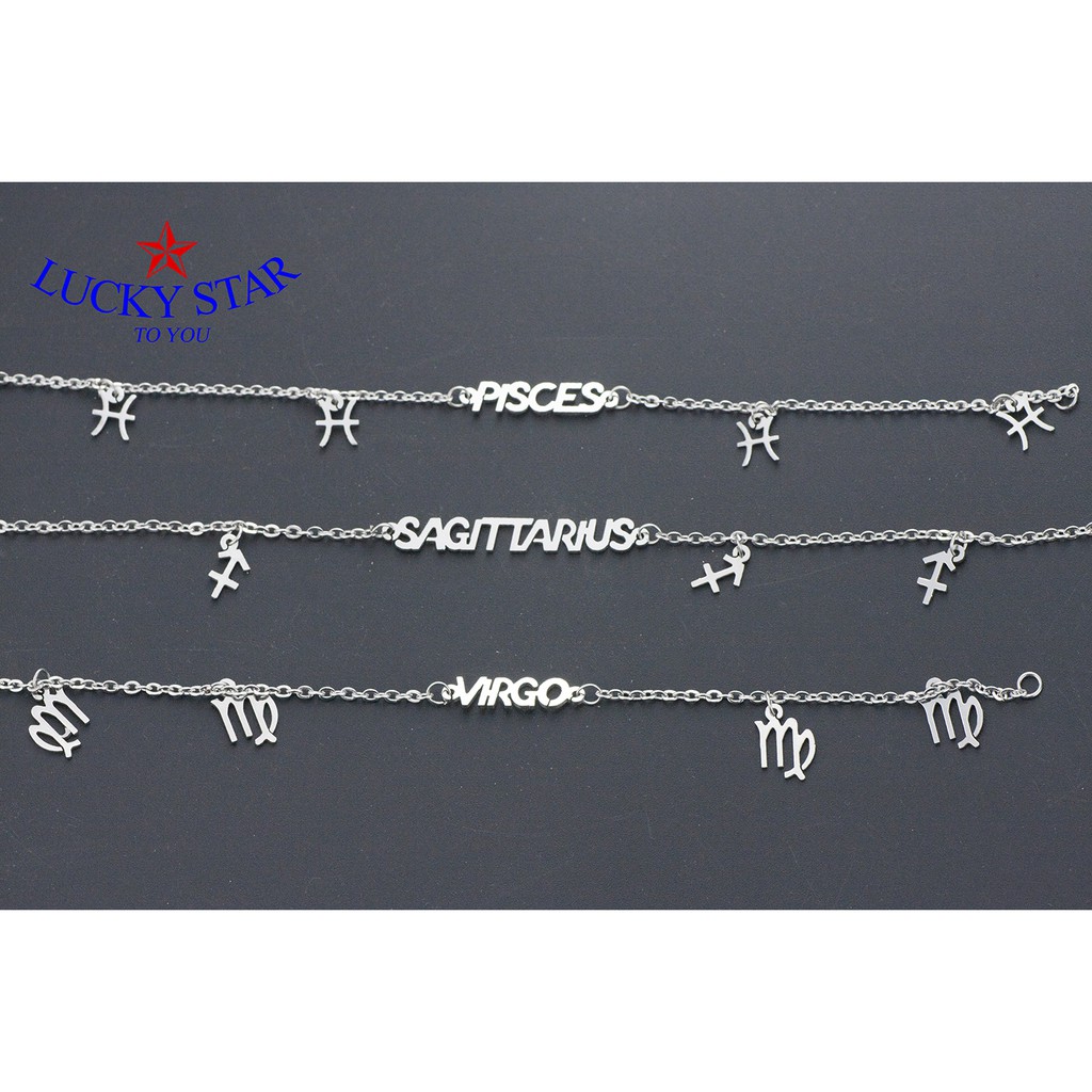 Lắc tay cung hoàng đạo thời trang độc đáo