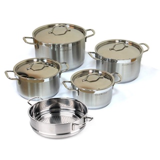 💥bộ nồi xửng hấp inox cao cấp fivestar plus 3 đáy từ nắp inox💥