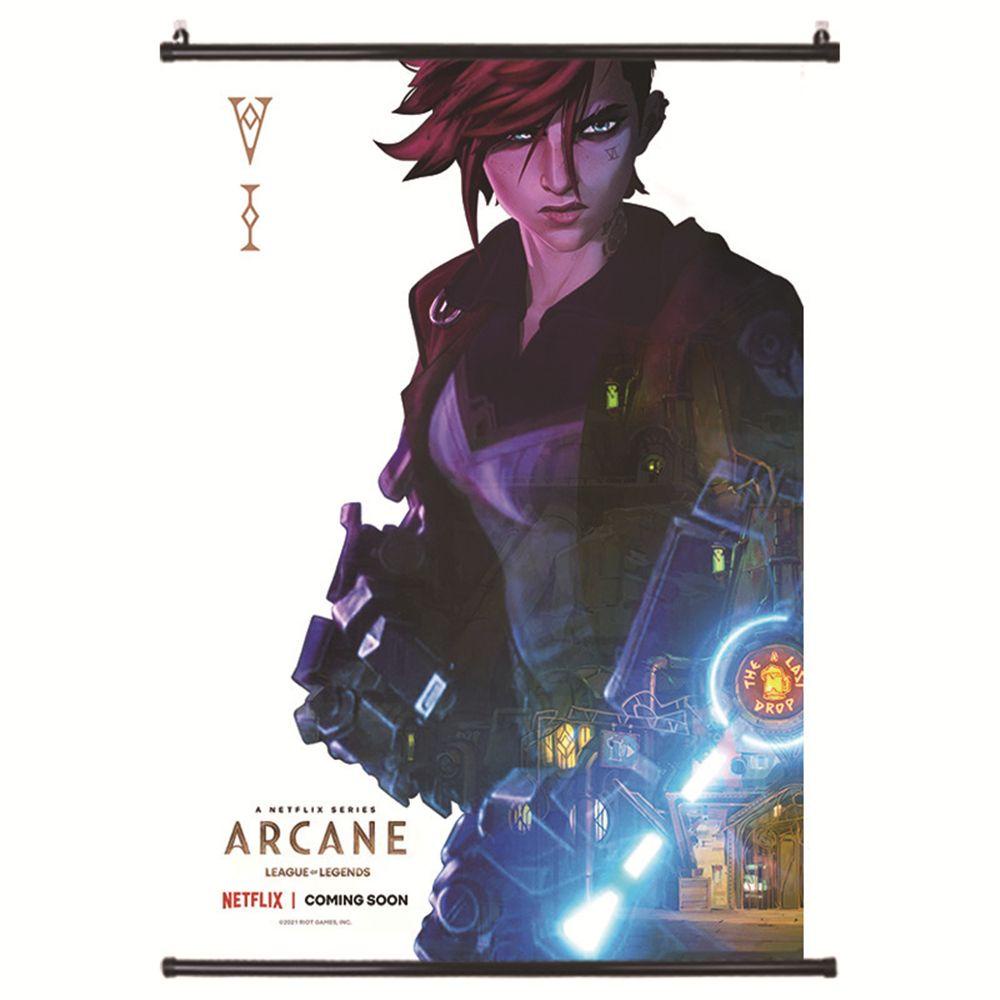 Tranh Vải Canvas 40x60CM Treo Tường Trang Trí Phong Cách Liên Minh Huyền Thoại