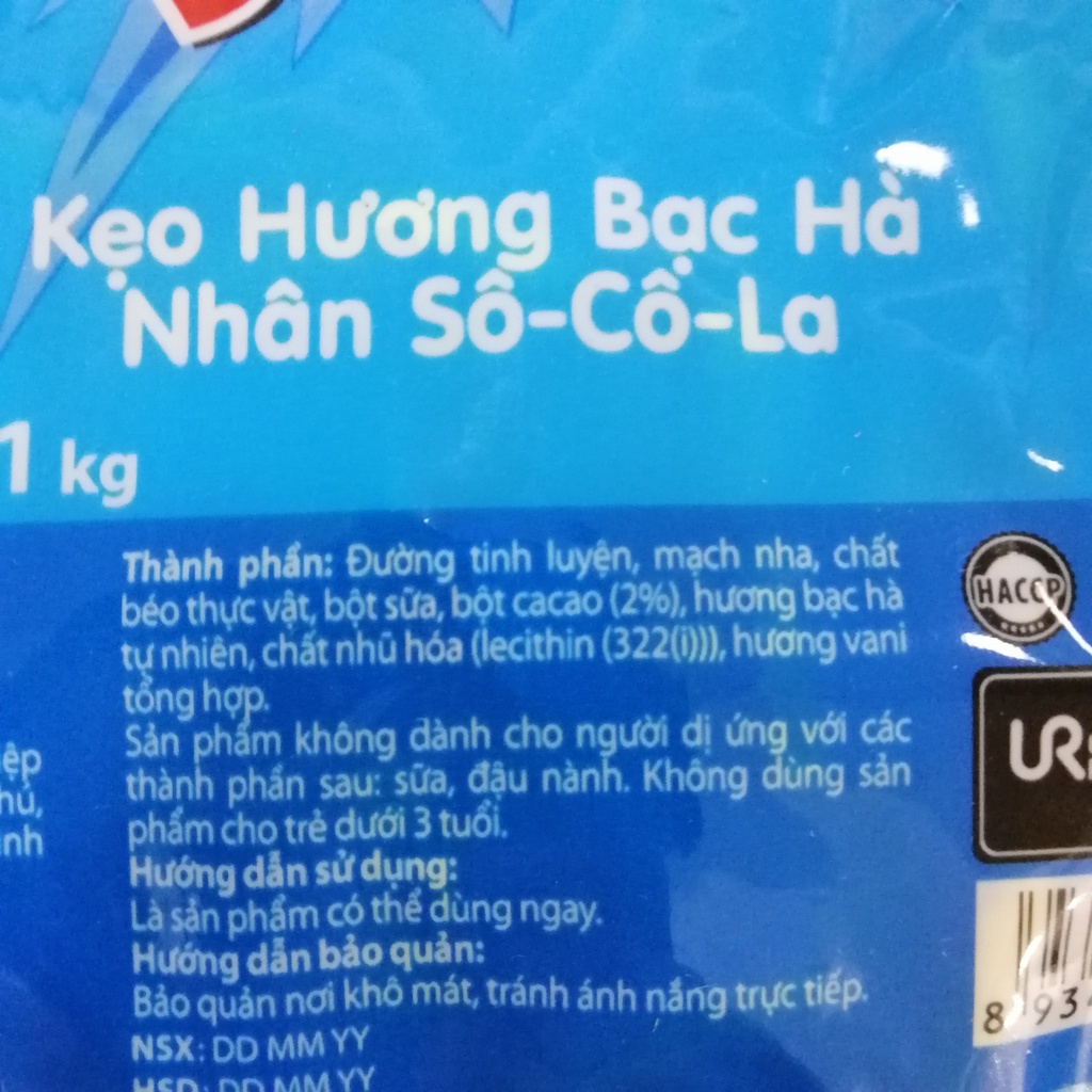 Kẹo The Nhân kg Dynamite BigBang Hương Bạc Hà Nhân Sôcôla (Gói 1kg)