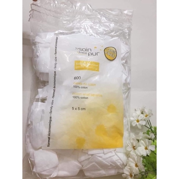 BÔNG TẨY TRANG 500 ĐẾN 600 MIẾNG PHÁP