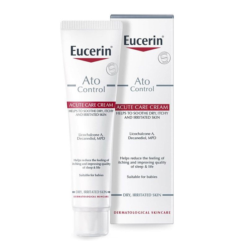 [CHÍNH HÃNG CÓ TEM] EUCERIN Ato Control Acute Care Cream 40mL - Kem Hỗ Trợ Giảm Dị Ứng Giai Đoạn Bùng Phát.