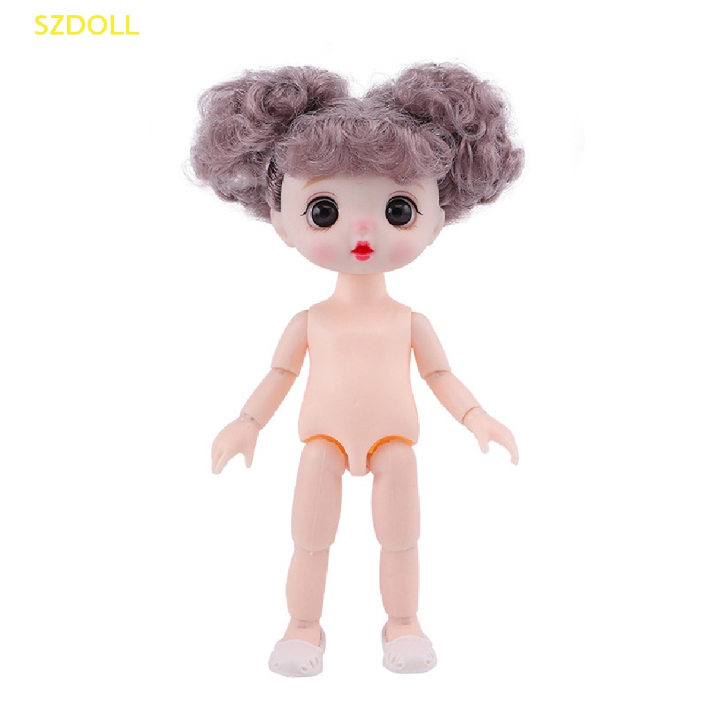 Búp Bê Cơ Thể Người Tỉ Lệ 1 / 8 17cm 13 Khớp Nối Trang Phục Cho Bé Gái