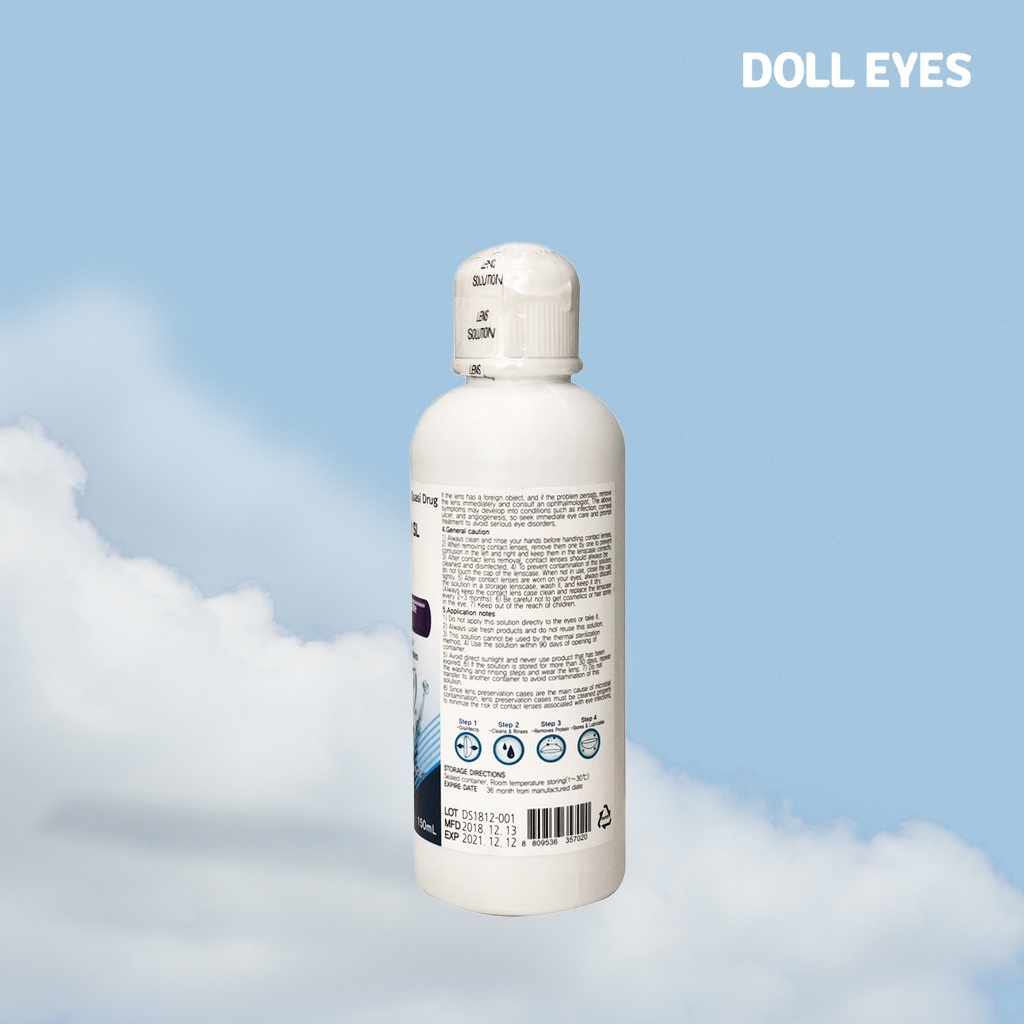 Dung dịch ngâm lens DOLL EYES - Medilens Multi Purpose Solution R1 - 150ML - Hàng chính hãng