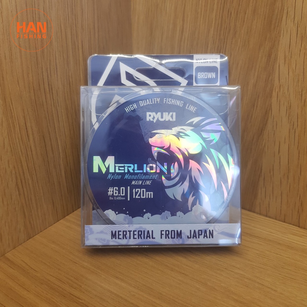 Dây Trục Câu Cá RYUKI Merlion 120m – Dây cước câu đài sức chịu tải cao – Han Fishing