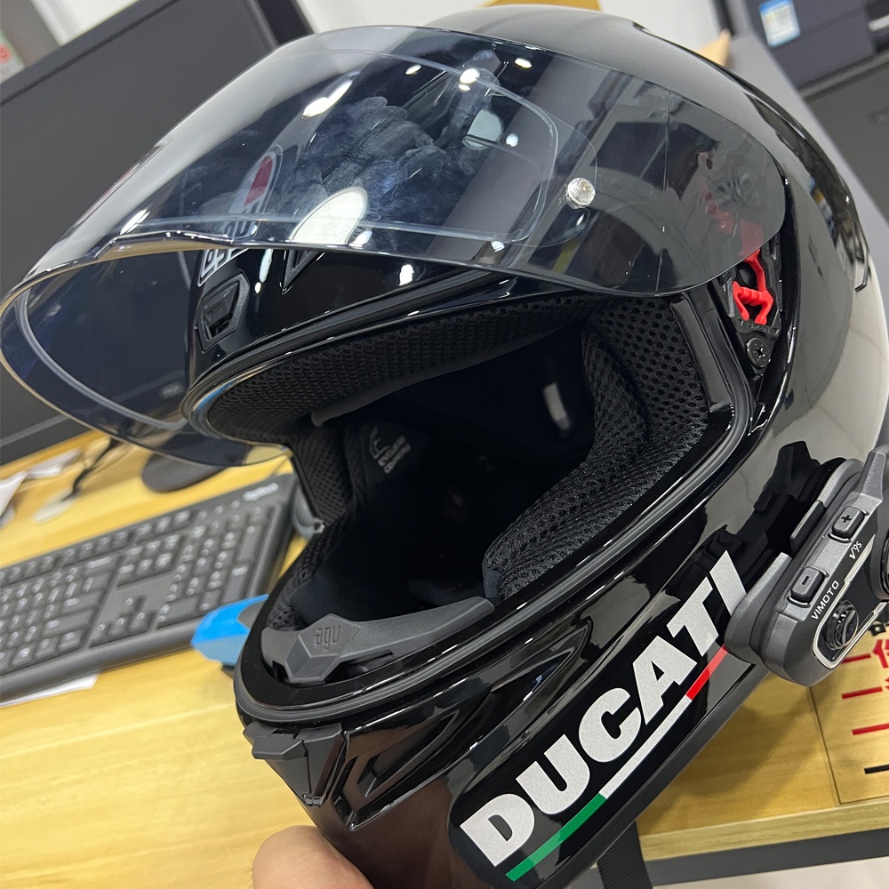 Miếng Dán Trang Trí Mũ Bảo Hiểm / Xe Máy Ducati Bằng Chất Liệu Vinyl