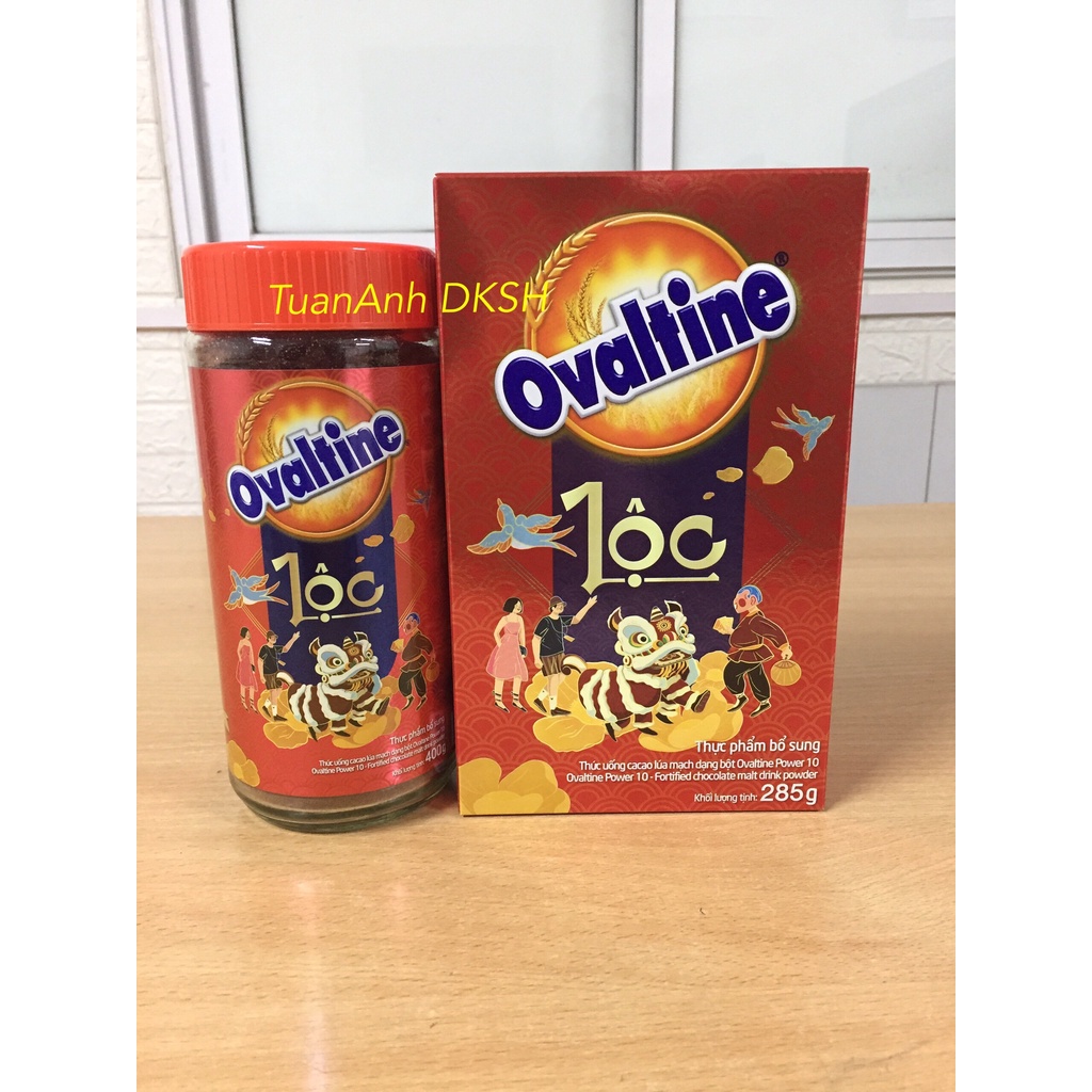Thức uống lúa mạch hương vị sô-cô-la Ovaltine bột  hũ thủy tinh 400g -Hàng chính hãng DKSH Việt Nam