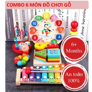 Combo đồ chơi gỗ thông minh cho bé