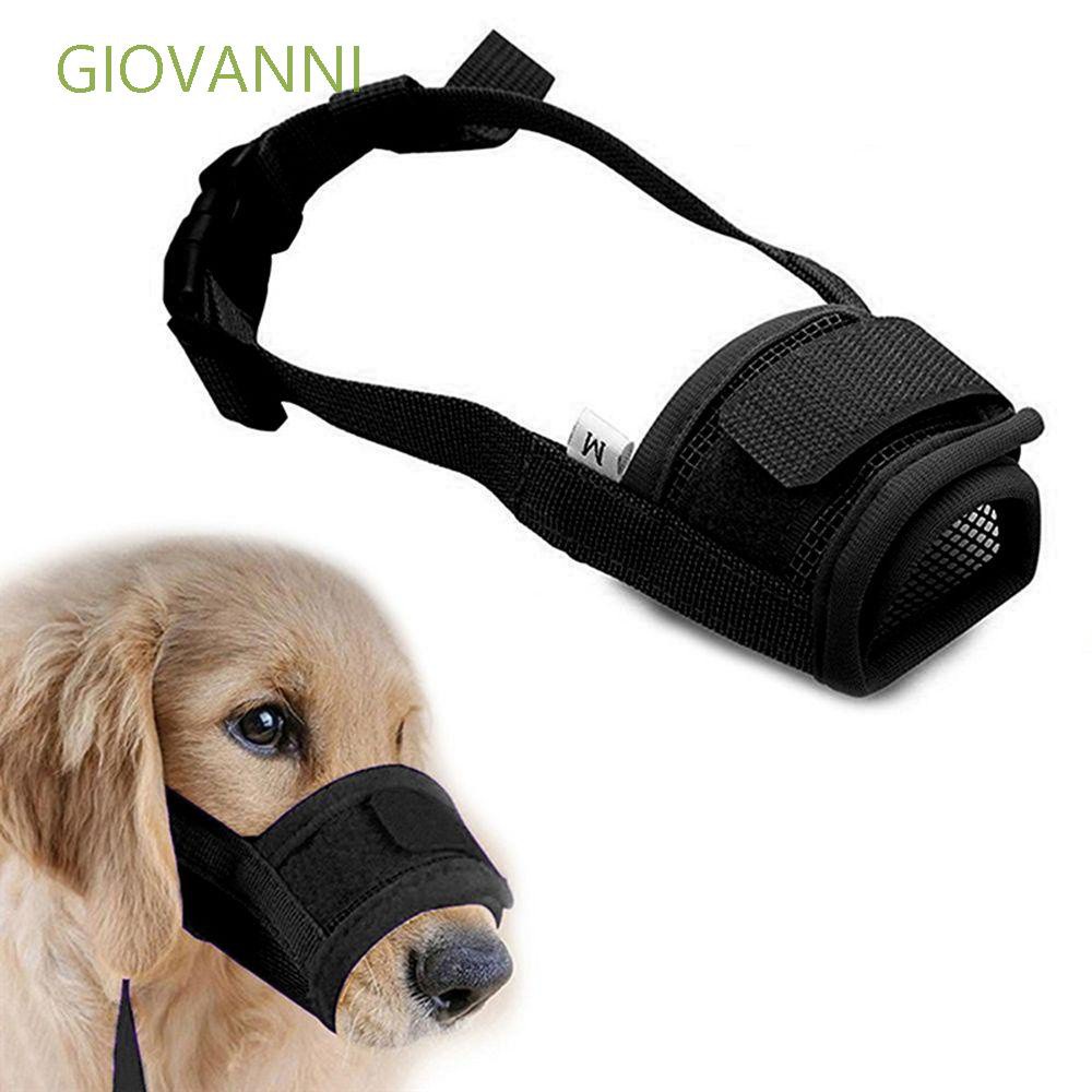 GIOVANNI Adjustable Accessories Mesh Mask Grooming Training Products Anti Chewing Nylon Dog Muzzle Stop Bite Barking Pet Safety