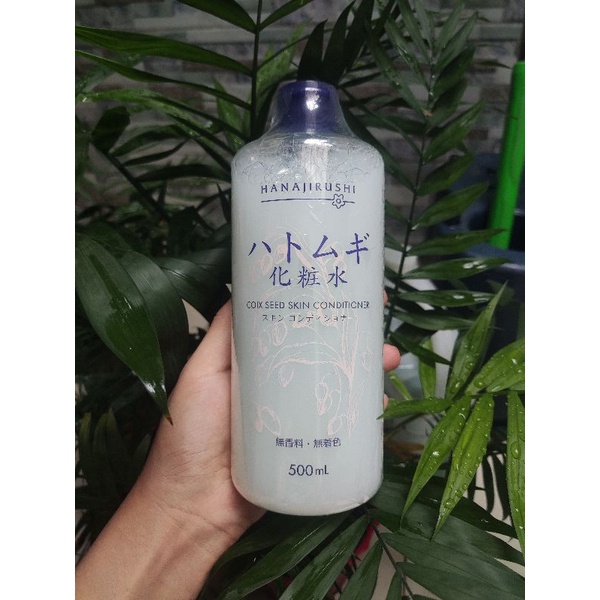 Nước Hoa Hồng HANAJIRUSHI Chiết Xuất Tinh Chất Hạt Ý Dĩ  500ml