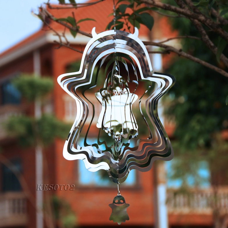 Ghost Wind Spinner Hanging Decoration Home Indoor Yard Living Room Ornament