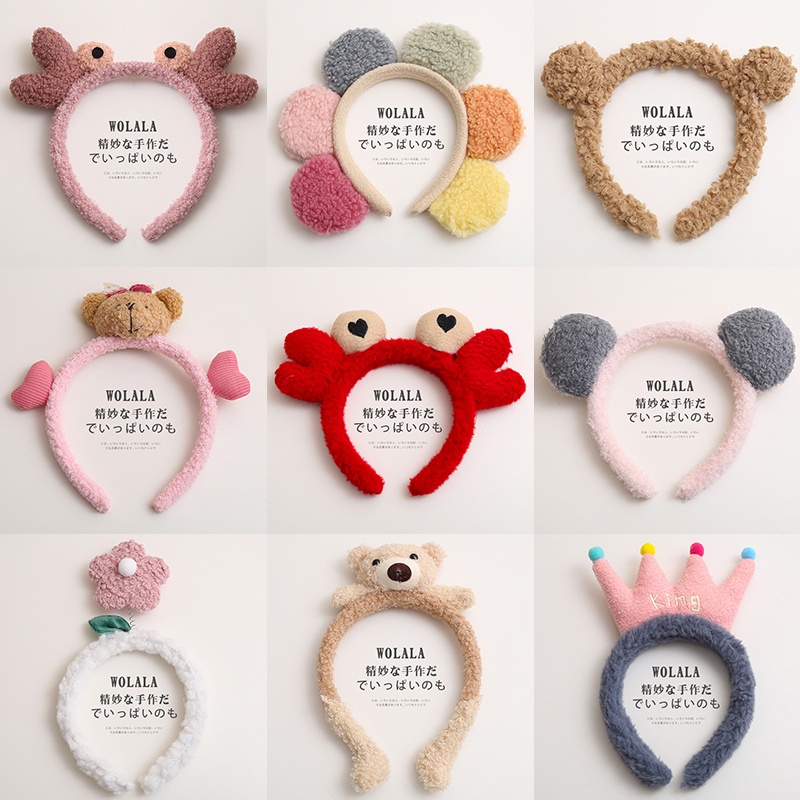 Băng Đô Rửa Mặt Hình Sừng Hươu Và Bông Hoa Dễ Thương Phong Cách Hàn Quốc Dành Cho Nữ