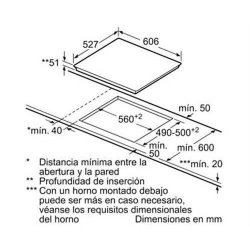 Bếp từ 4 vùng nấu âm tủ Bosch PIE631FB1E - Serie 6 Hàng Chính Hãng, Bảo hành 24 tháng Made in Spain