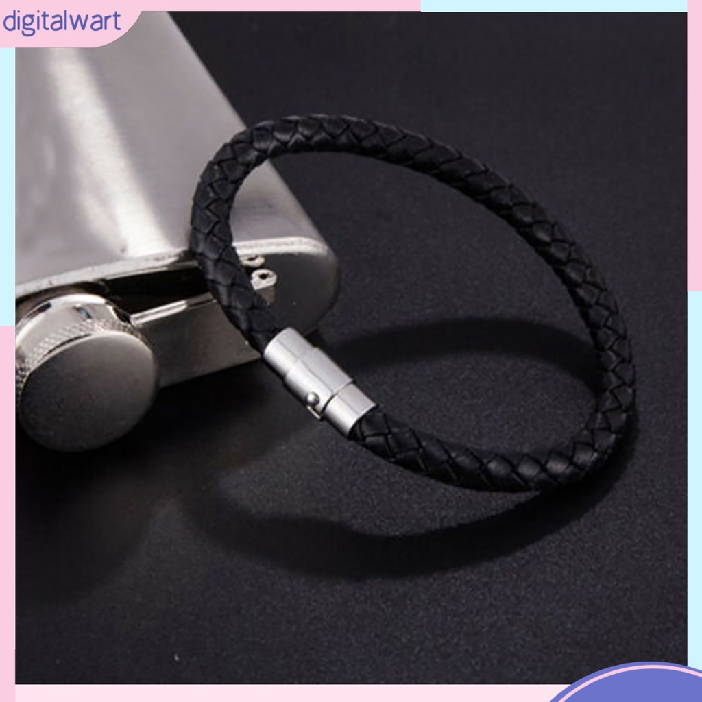 Vòng Tay Dây Da Bện Thời Trang Cá Tính Cho Nam