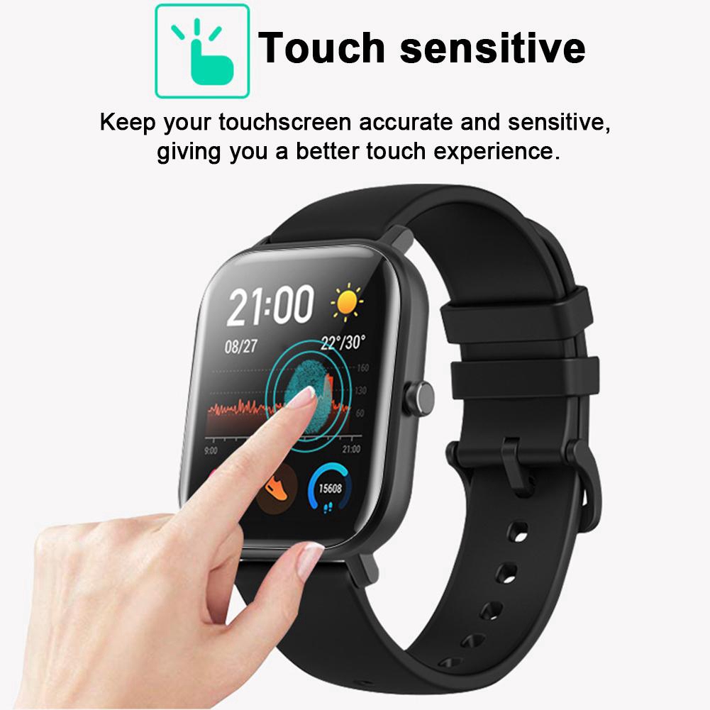 Set 2 Miếng Dán Bảo Vệ Màn Hình Đồng Hồ Thông Minh Xiaomi Huami Amazfit Gts Kèm Phụ Kiện