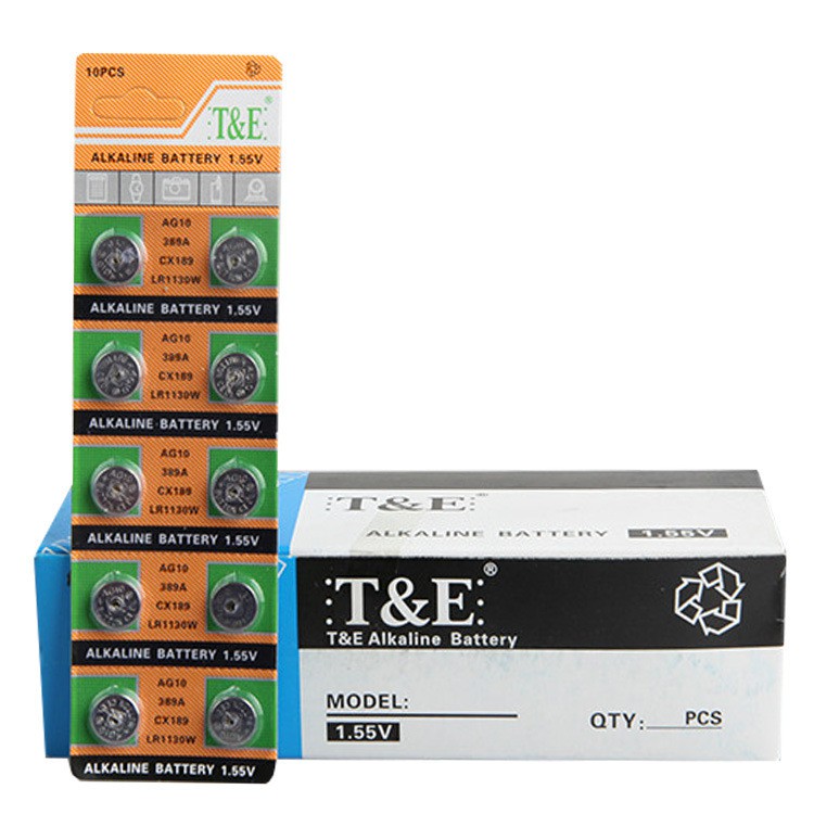 Vỉ 10 Pin cúc áo Alkaline AG10 – LR1130 – LR54 – 189