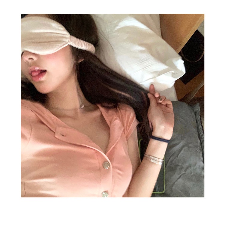 Đầm Tay Ngắn Có Nón Màu Hồng Đào Ngọt Ngào Thiết Kế Mới 2021