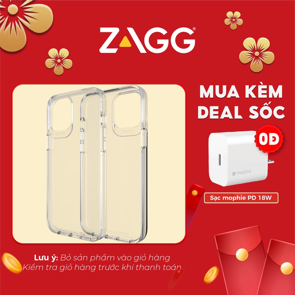 Ốp lưng chống sốc Gear4 D3O Crystal Palace iPhone - Công nghệ chống sốc độc quyền D3O dành cho iPhone 12 series