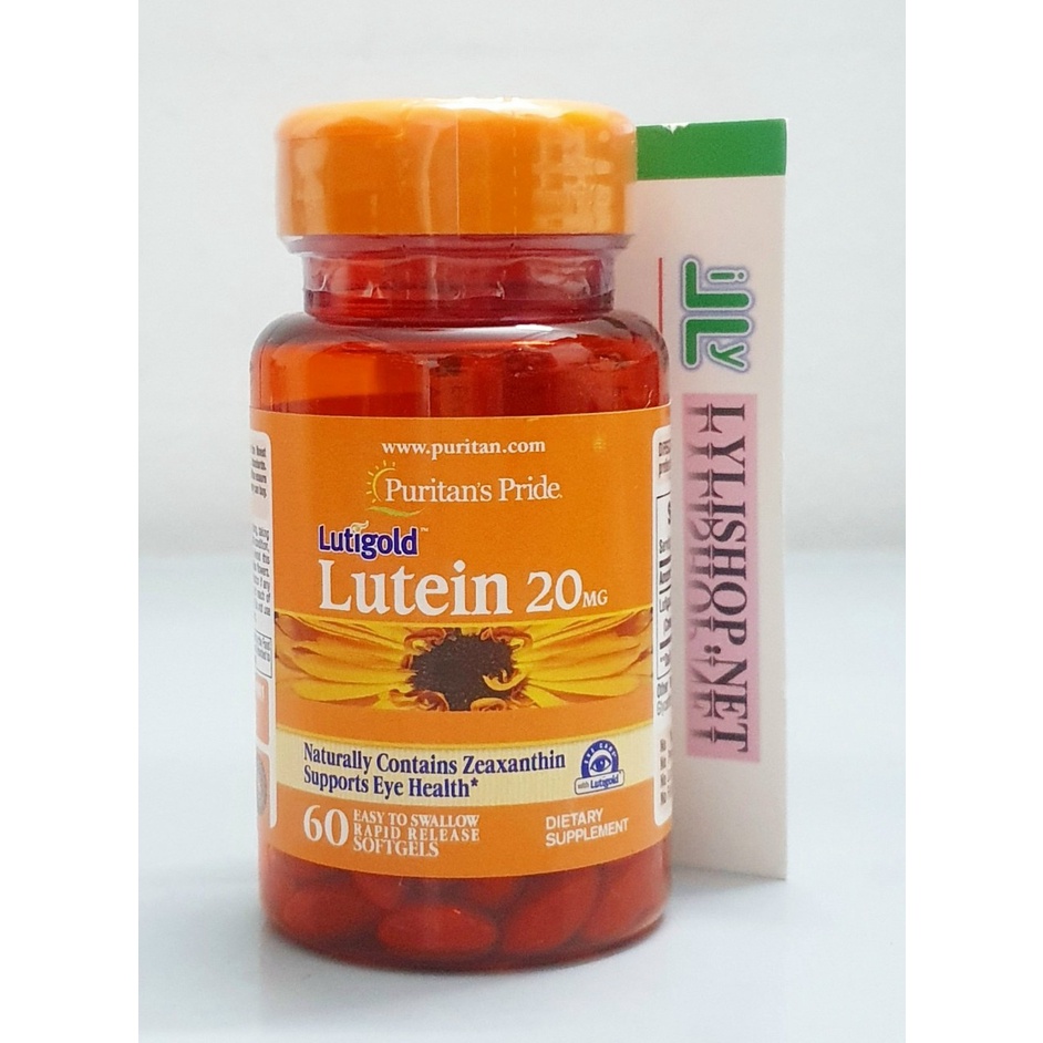 date 7/24 - Viên uống bổ mắt Luitigold Lutein 20mg 60 viên Puritan's Pride từ mỹ, giảm nhức mỏi mắt, tăng cường thị lực