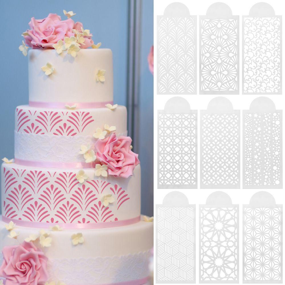 Khuôn Làm Bánh Bằng Sợi Lúa Mạch Họa Tiết Ren Độc Đáo DIY