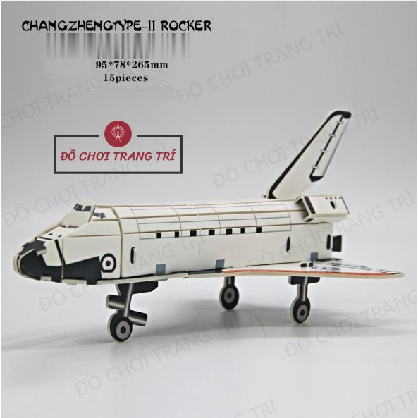 Mô hình 3D giấy tự lắp ráp, hình tàu bay, vệ tinh, tên lửa - Đồ chơi sáng tạo - Đồ chơi thông minh.