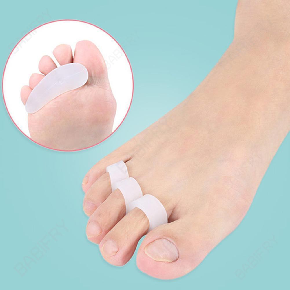 Cặp dụng cụ silicon giúp tách và làm thẳng ngón chân chống mụn tiện lợi