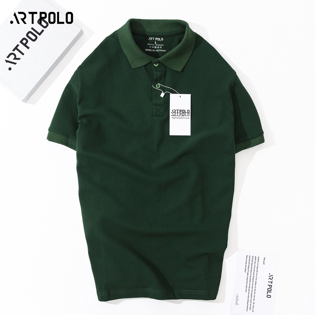 [Mã SRBACK010912 hoàn 20K xu đơn 50K] Áo thun Polo Nam cổ bẻ vải Cá sấu Cotton co giãn 4 chiều thoáng mát ArtPolo | BigBuy360 - bigbuy360.vn