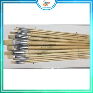 Bộ cọ đầu bẹt vẽ sơn dầu 579 hàng loại 1