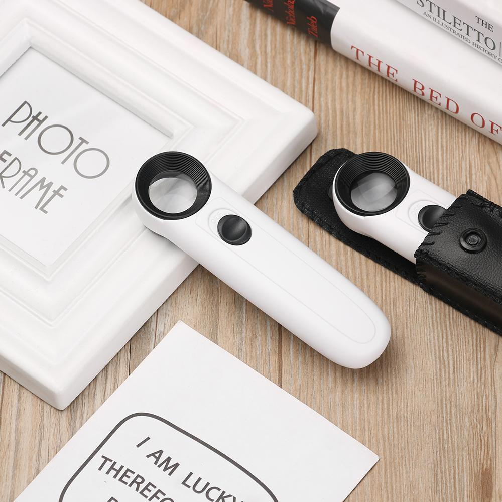 MELODG Kính Lúp Cầm Tay Có Đèn LED Đa Năng Chuyên Nghiệp