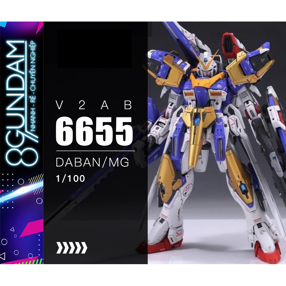 Mô Hình Lắp Ráp MG 6655 Victory Two V2 Gundam Assault Buster + Effect Wings of Light