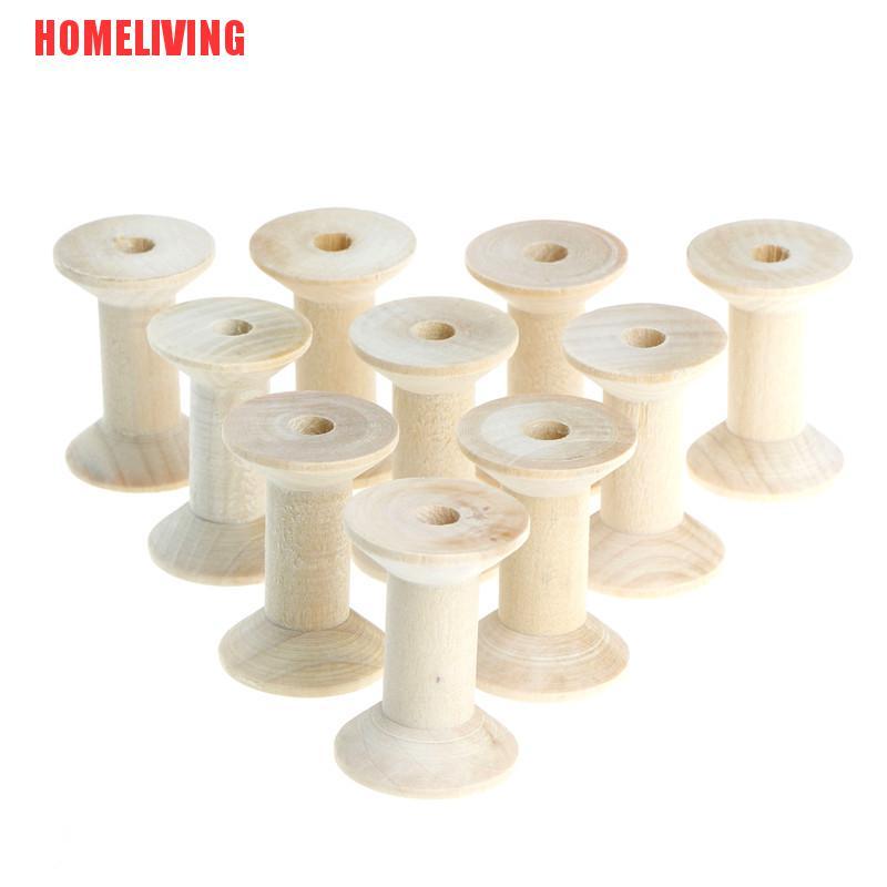 Bộ 10 Cuộn Chỉ Bằng Gỗ Kích Thước 47mmx31mm