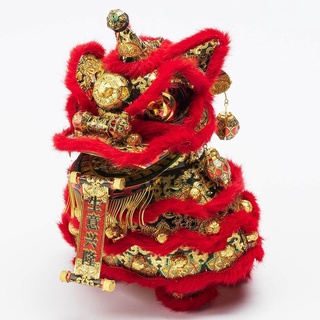 Mô Hình 3D Kim Loại Piececool Con Lân Màu Đỏ (chưa ráp)