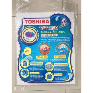 Miếng Dán/Tem Dán Máy Giặt TOSHIBA ( mẫu 7)