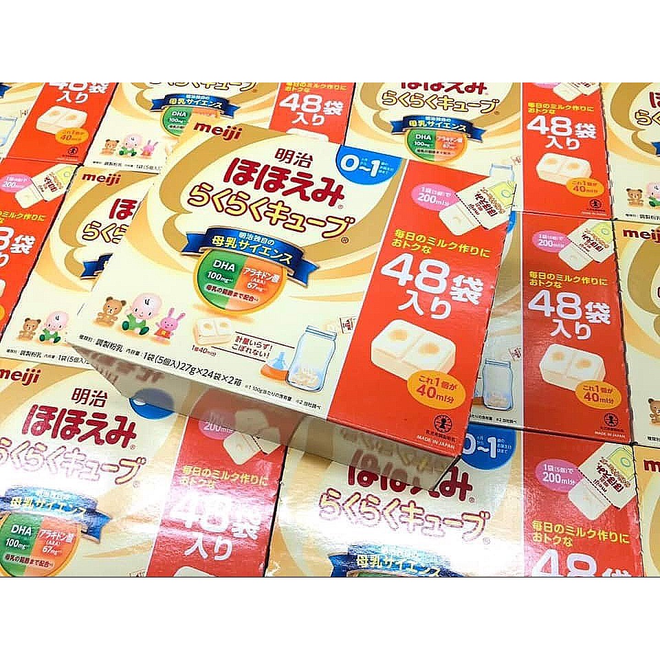 Sữa MEIJI dạng thanh số 0-1 số 1-3 nội địa Nhật Bản 24 thanh 648g