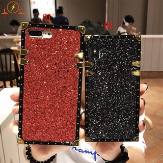 Ốp điện thoại vuông đính đá lấp lánh cho iphone 6/6s/6 plus/6s plus/7/7 plus/8/8 plus/x/xs/xr/xs max