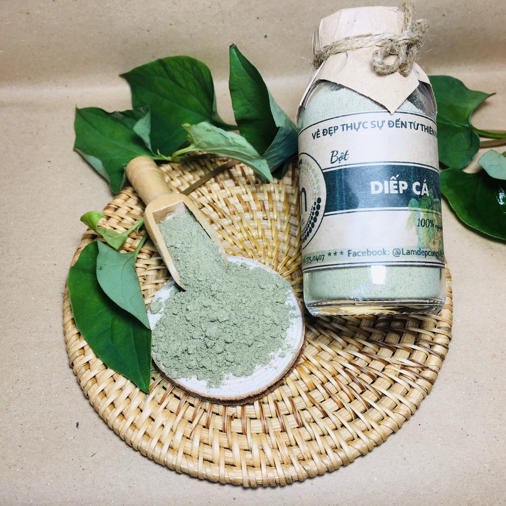 Bột Rau Diếp Cá thiên nhiên đắp mặt nạ nguyên chất 100ml (60g) | BigBuy360 - bigbuy360.vn