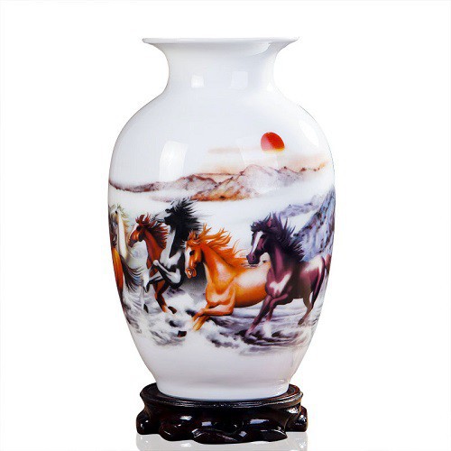 bình hoa gốm sứ con ngựa [Chất Lượng] [Giá Tốt]