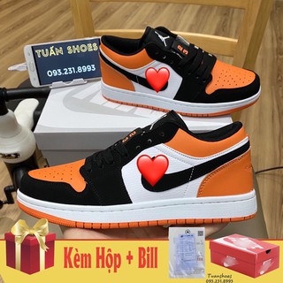 [KÈM HỘP+BILL] Giày Thể Thao Sneaker JD Thấp Cổ màu Cam Nam Nữ