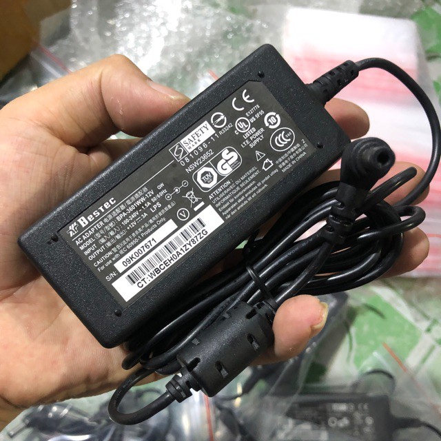 Adapter nguồn Bestec 12v 3a BPA-3601WW-12V