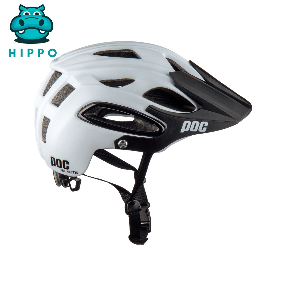 Mũ bảo hiểm xe đạp thể thao chuyên nghiệp Poc 07 siêu nhẹ thoáng khí màu trắng - HIPPO HELMET